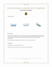 1.25 Ct. Blue Aquamarine from Mozambique Appraisal