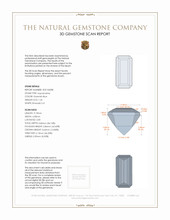 1.26 Ct. Aquamarine from Mozambique 3 D Scan Report