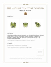 0.89 Ct. Demantoid Garnet from Madagascar Appraisal