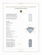 1.42 Ct. Aquamarine from Mozambique 3 D Scan Report
