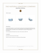 1.12 Ct. Aquamarine from Mozambique Appraisal