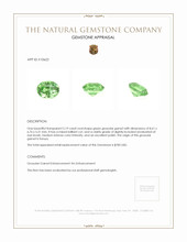 2.19 Ct. Grossular Garnet from Kenya Appraisal