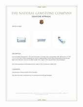 1.20 Ct. Aquamarine from Mozambique Appraisal