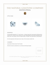 1.37 Ct. Aquamarine from Mozambique Appraisal