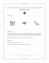 1.37 Ct. Aquamarine from Mozambique Appraisal