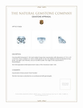 1.38 Ct. Aquamarine from Mozambique Appraisal