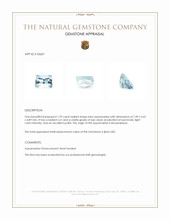 1.39 Ct. Aquamarine from Mozambique Appraisal