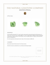 0.76 Ct. Demantoid Garnet from Madagascar Appraisal