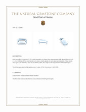 1.03 Ct. Aquamarine from Mozambique Appraisal