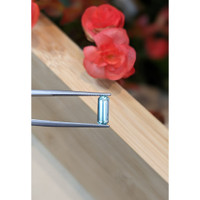 0.97 Ct. Aquamarine from Mozambique Life Style