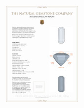 0.97 Ct. Aquamarine from Mozambique 3 D Scan Report