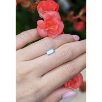 0.96 Ct. Aquamarine from Mozambique Life Style
