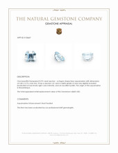 0.92 Ct. Aquamarine from Mozambique Appraisal