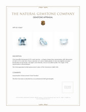 0.92 Ct. Aquamarine from Mozambique Appraisal