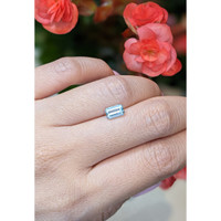 0.87 Ct. Aquamarine from Mozambique Life Style