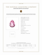 0.54 Ct. Pink Spinel from South Africa Scan Report