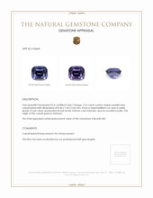 2.76 Ct. Cobalt Spinel from Vietnam Appraisal