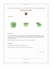 0.72 Ct. Demantoid Garnet from Madagascar Appraisal