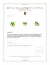 0.68 Ct. Demantoid Garnet from Madagascar Appraisal