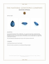 1.01 Ct. Blue Cobalt Spinel from Tanzania Appraisal