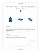 1.01 Ct. Cobalt Spinel from Tanzania Appraisal
