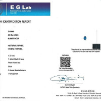 1.01 Ct. Blue Cobalt Spinel from Tanzania Scan Report
