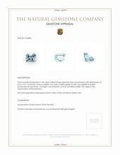 1.28 Ct. Aquamarine from Mozambique Appraisal