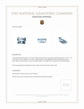 1.28 Ct. Aquamarine from Mozambique Appraisal