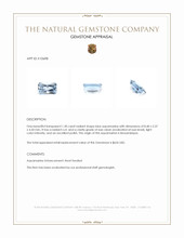 1.30 Ct. Aquamarine from Mozambique Appraisal