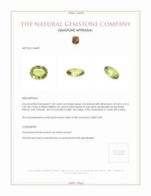 1.60 Ct. Chrysoberyl from Ceylon (Sri Lanka) Appraisal