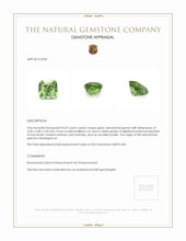 0.59 Ct. Demantoid Garnet from Madagascar Appraisal