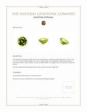0.88 Ct. Chrysoberyl from Ceylon (Sri Lanka) Appraisal