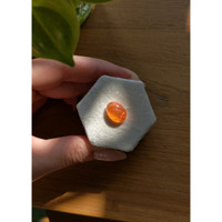 4.61 Ct. Cabochon Fire Opal from Mexico Life Style