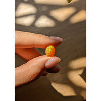 2.83 Ct. Cabochon Fire Opal from Mexico Life Style