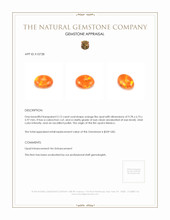 2.12 Ct. Cabochon Fire Opal from Mexico Appraisal