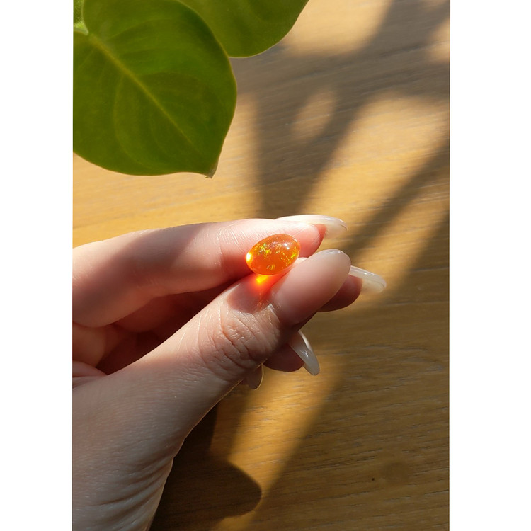 4.37 Ct. Cabochon Fire Opal from Mexico