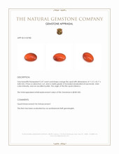 2.47 Ct. Cabochon Fire Opal from Mexico Appraisal