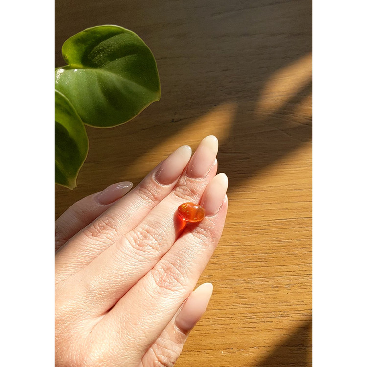 2.47 Ct. Cabochon Fire Opal from Mexico