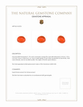 1.78 Ct. Fire Opal from Mexico Appraisal