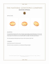 4.85 Ct. Cabochon Fire Opal from Mexico Appraisal