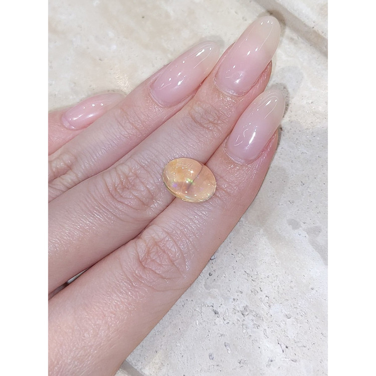 4.85 Ct. Cabochon White Opal from Mexico