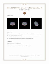 4.63 Ct. Cabochon Crystal/Jelly Opal from Mexico Appraisal