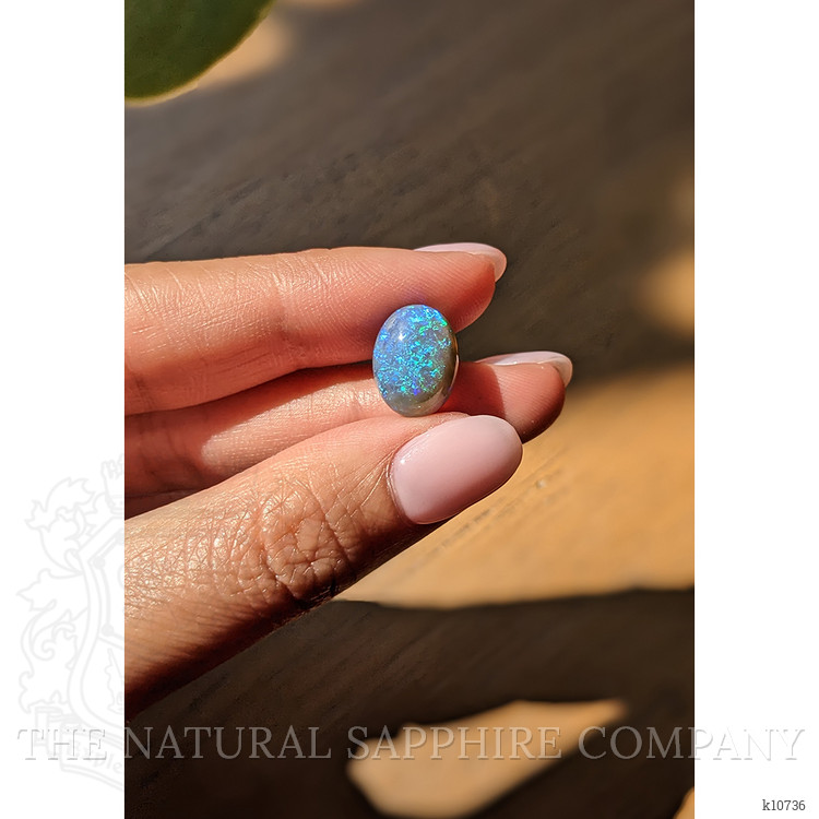 6.26 Ct. Cabochon Semi-Black Opal from Australia