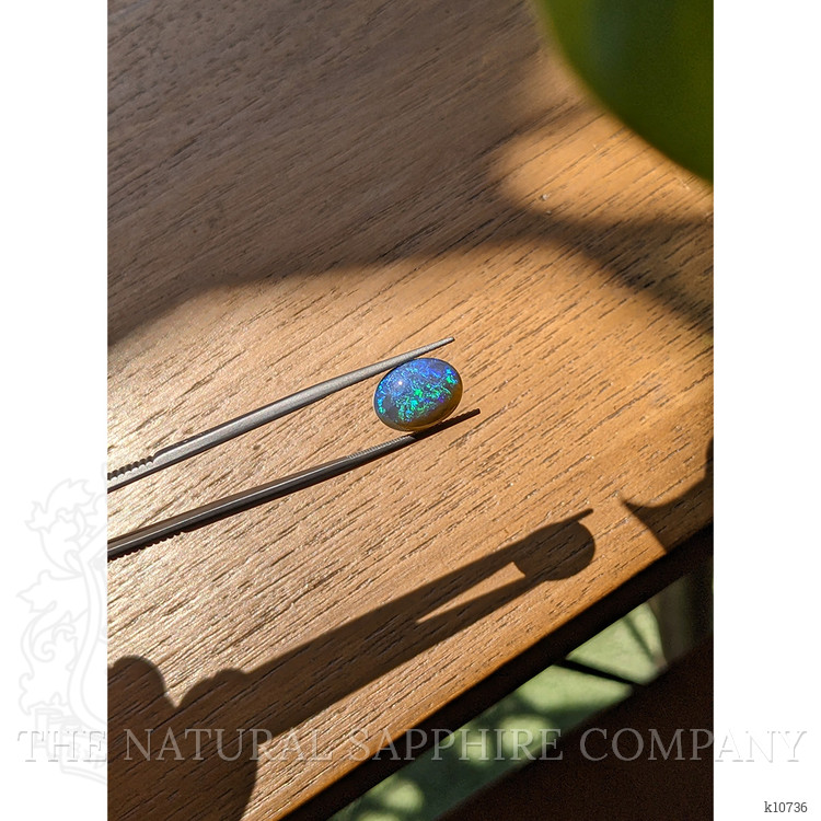 6.26 Ct. Cabochon Semi-Black Opal from Australia