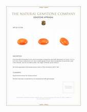 4.56 Ct. Cabochon Fire Opal from Mexico Appraisal