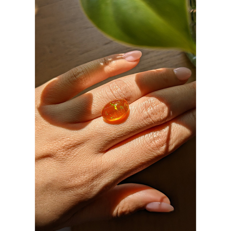 4.56 Ct. Cabochon Fire Opal from Mexico