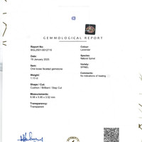 1.13 Ct. Spinel from Ceylon (Sri Lanka) Scan Report