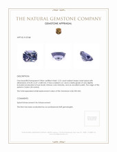 2.22 Ct. Violet Spinel from Ceylon (Sri Lanka) Appraisal