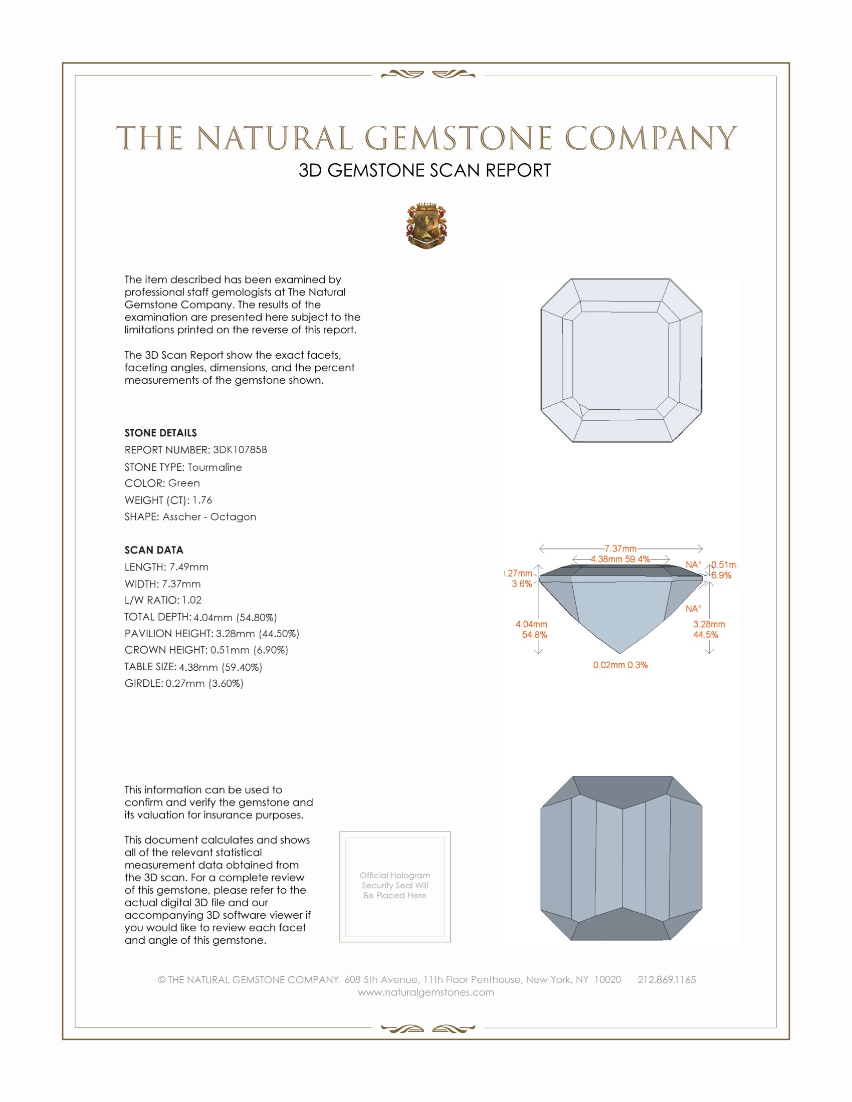 1.76 Ct. Tourmaline from Mozambique