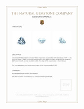 1.65 Ct. Aquamarine from Mozambique Appraisal